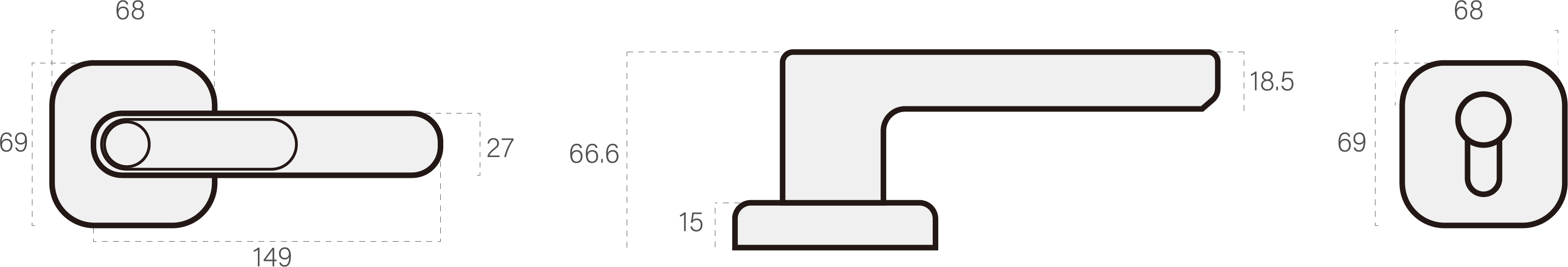 Diagram of Combo Mini Safeguard Enabled Smart Lever Door Lock