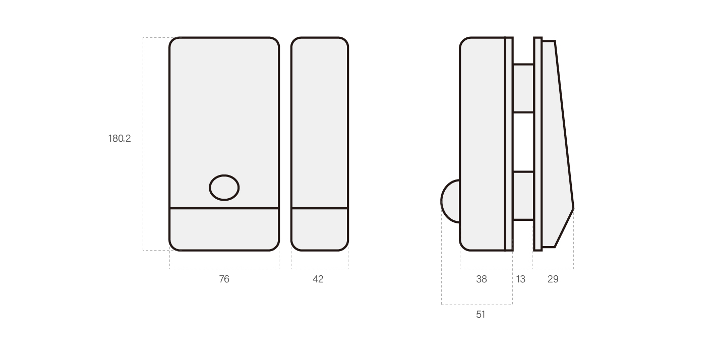 Diagram of Digital Access Mechanical Glass Smart Lock For Commecial Settings