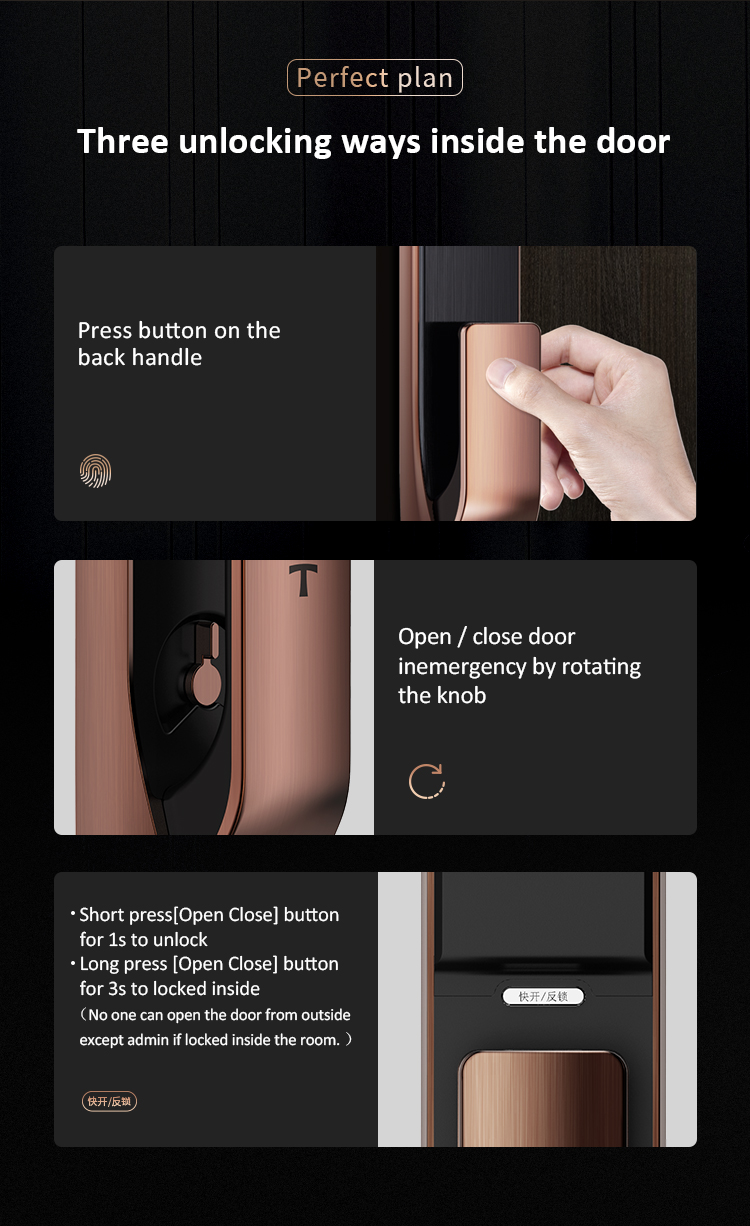 Smart Lock For Commercial Glass Door