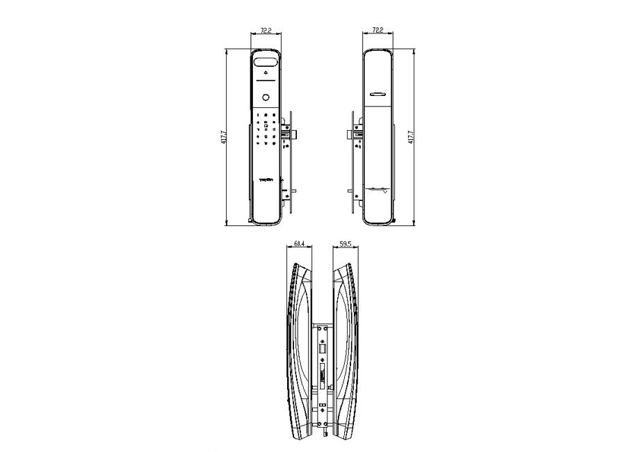 Diagram of Automatic Face Recognition Smart Lock